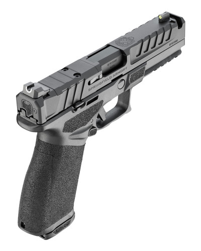 Pistolet HS-Echelon 4,5" Comp CUT kompensator U-Notch Tryt, BLK