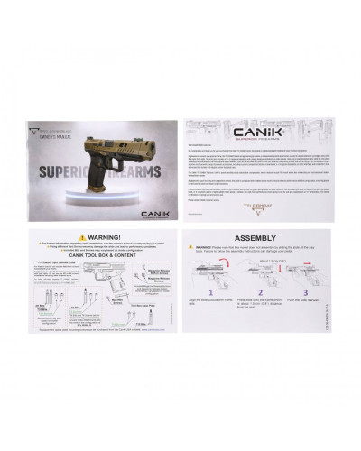 Pistolet Canik TTI Combat brązowy kal. 9x19mm