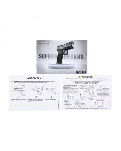 Pistolet Canik METE MC9 L czarny/FDE Dua