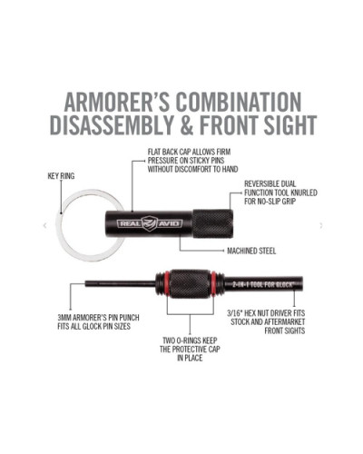 Real Avid Wybijak pinów / wkrętak Glock 2w1   AVGLOCK21