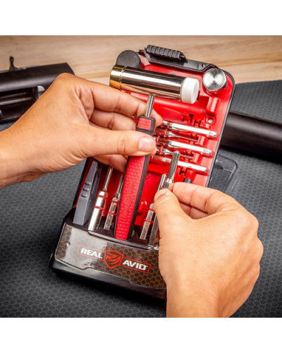 Real Avid - Zestaw wybijaków z młotkiem Accu-Punch Hammer & Roll Pin Punch Set - AVHPS-RP