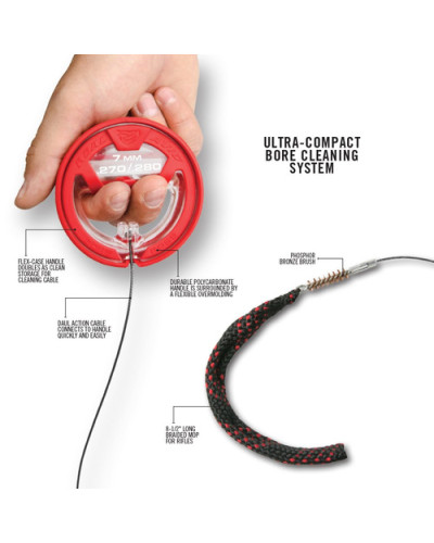 Real Avid - Wycior sznurowy do czyszczenia przewodu lufy Bore Boss - .270/.280/7 mm -AVBB270
