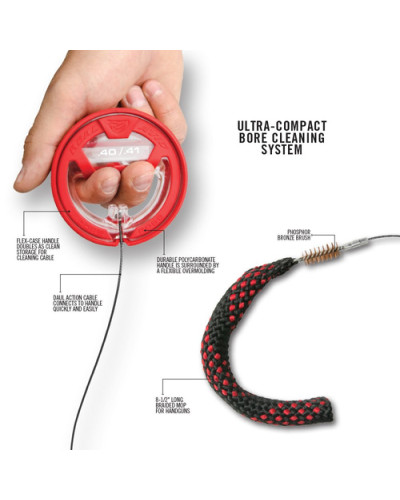 Real Avid - Wycior sznurowy do czyszczenia przewodu lufy Bore Boss - .44/.45 - AVBB45