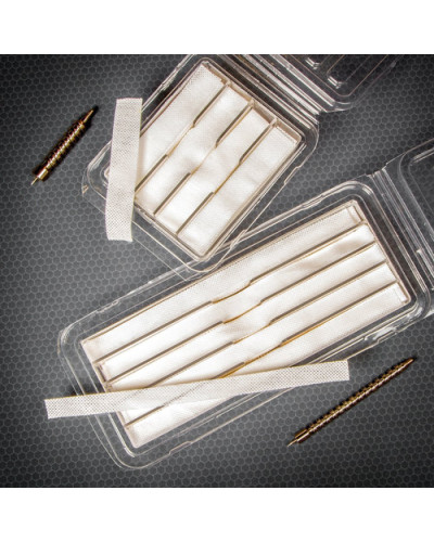 Real Avid - Zestaw przecieraków do broni Bore-Max Speed Jag Patches - 8'' - .22-.30 - 250 szt. - AVBMPATCH8