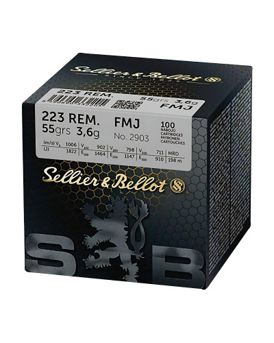 Amunicja S&B kal. 223 Rem. FMJ 3,6g (55gr)