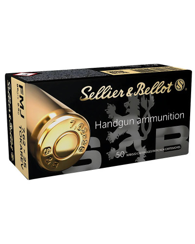 Amunicja S&B kal. 7,62x25 mm Tokarev FMJ 5,5g (85gr)