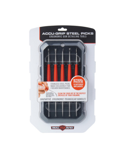 Real Avid - Zestaw skrobaków rusznikarskich Accu-Grip - 5 szt. - AVAGSPS