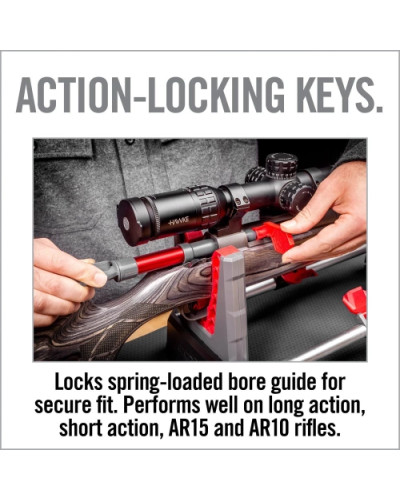 Real Avid - Zestaw do czyszczenia przewodu lufy Smart-Fit Bore Guide - Szary/Czerwony - AVBMBG