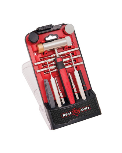 Real Avid - Zestaw wybijaków z młotkiem Accu-Punch Hammer & AR-15 Pin Punch Set - AVHPS-AR
