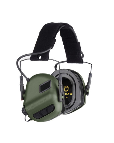 Earmor - Aktywne ochronniki słuchu M31 PLUS- Foliage Green - M31-FG PLUS - Uniwersalny