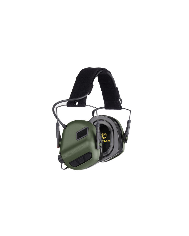 Earmor - Aktywne ochronniki słuchu M31 PLUS- Foliage Green - M31-FG PLUS - Uniwersalny