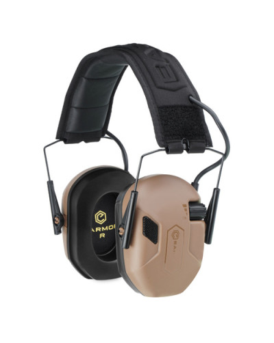 Earmor - Aktywne ochronniki słuchu M300A - Coyote Brown - M300A-CB