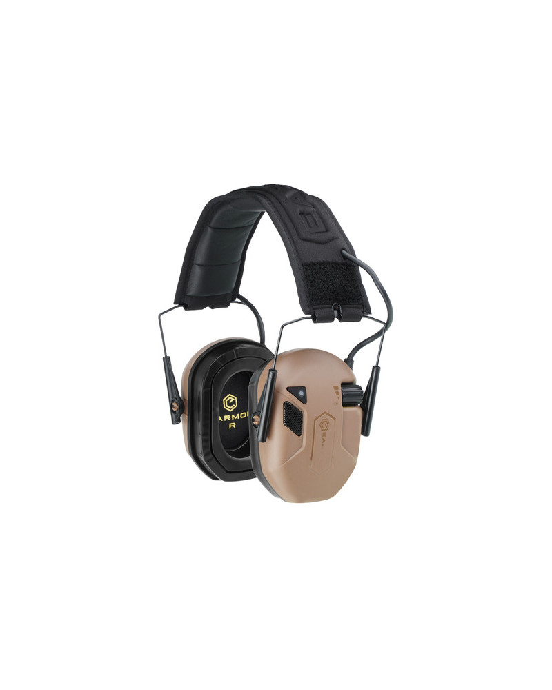 Earmor - Aktywne ochronniki słuchu M300T - NRR 23 dB - Bluetooth 5.4 - Coyote Brown - M300T-CB