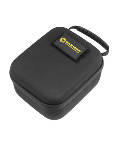Earmor - Sztywny pokrowiec na ochronniki słuchu - Nylon - Velcro - Czarny - S16A-BK