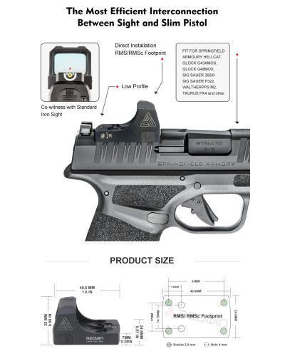 Kolimator REDWIN COBRA MINI 21x15 GREEN DOT