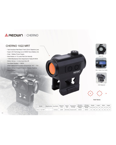 Kolimator REDWIN CHERNO 1x22 MRT