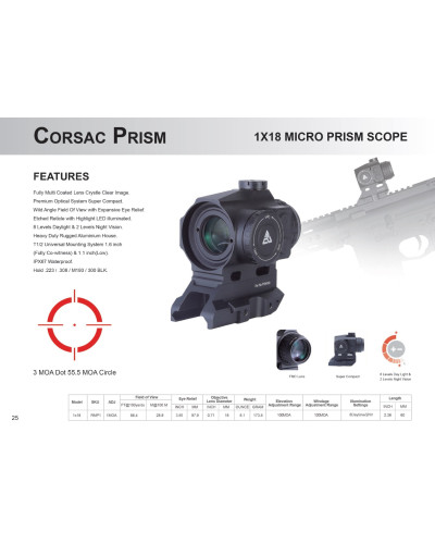 Celownik Pryzmatyczny REDWIN CORSAC PRISM 1x18