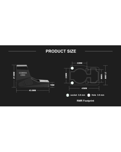 Kolimator REDWIN COBRA CRO MTR 28x20 RMR