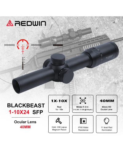 Luneta REDWIN BLACKBEAST 1-10x24 IR SFP