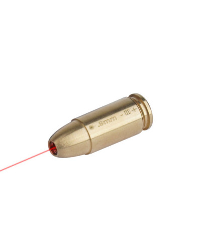 Vector Optics - Nabój laserowy 9 mm - Czerwony laser - Mosiężny - SCBCR-11