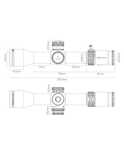 Luneta celownicza Delta Stryker HD 3.5-21x44 FFP DLR-3  Delta Optical