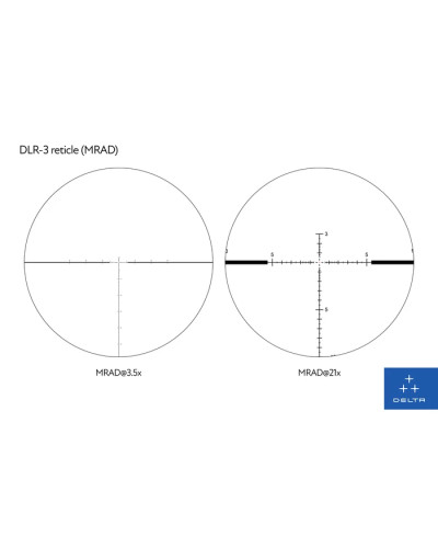 Luneta celownicza Delta Stryker HD 3.5-21x44 FFP DLR-3  Delta Optical