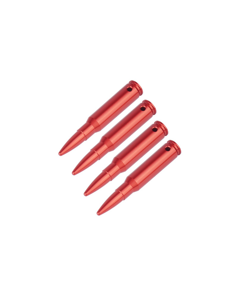 GunPany - Zbijaki do broni Snap Caps - .308 Win & .30-30 Win - Aluminium - 4 sztuki - Czerwone - SCSC-11