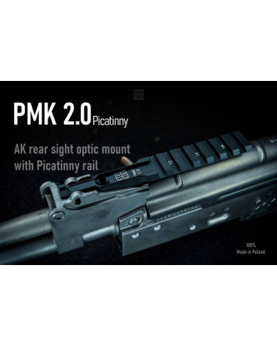 FTCS - Montaż do optyki za szczerbinkę AK PMK 2.0 Picatinny - Czarny H-146 - Nr. 18