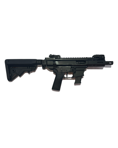 Karabinek samopowtarzalny PCC SOG AR9 5" boczne przeładowanie lewe, składana kolba, spust MIMTAC Drastic czarny