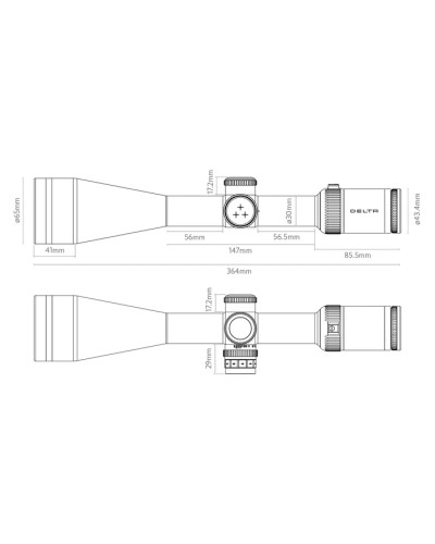 Luneta celownicza Delta Titanium HD 1.5-9x45 4A S Delta Optical