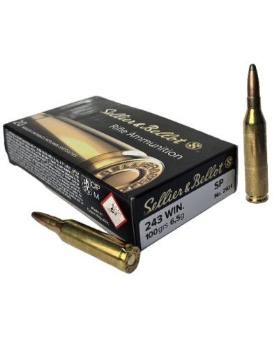 Amunicja S&B kal. 243 Win. SP 6,5g (100gr)