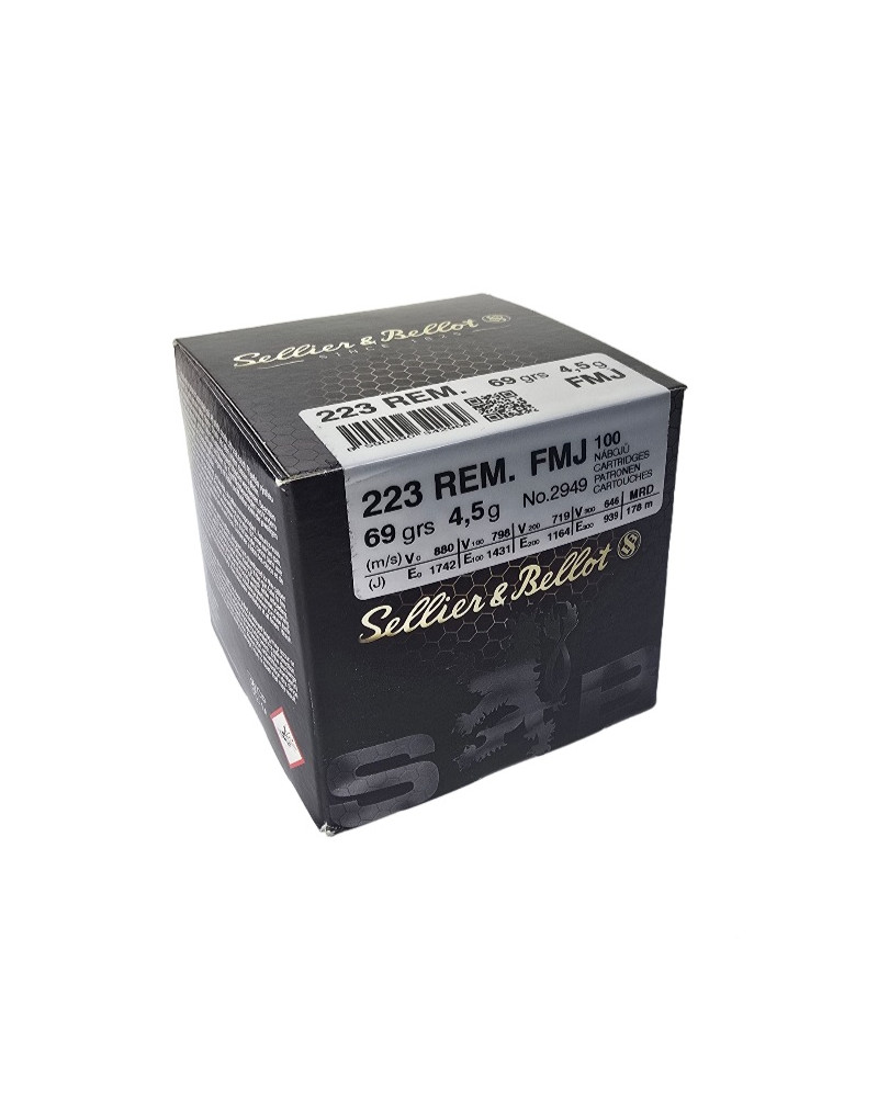 Amunicja S&B kal. 223 Rem. FMJ 4,5g (69gr)