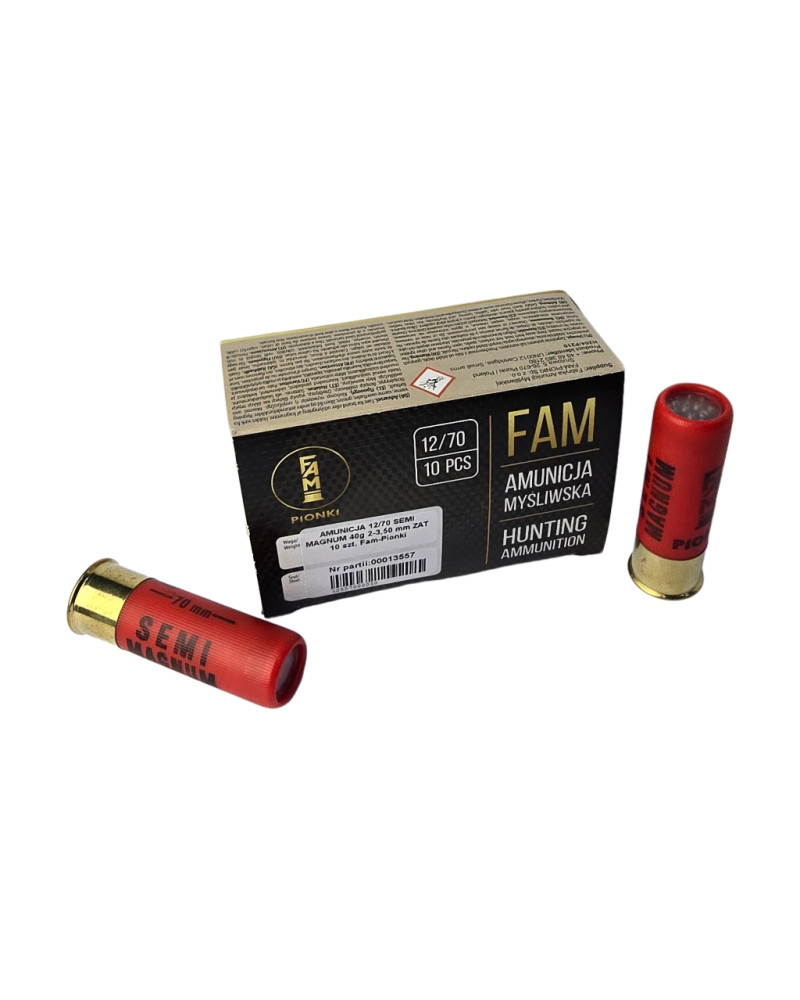 Amunicja 12/70 SEMI MAGNUM 40g 2-3,50 mm ZAT Fam-Pionki