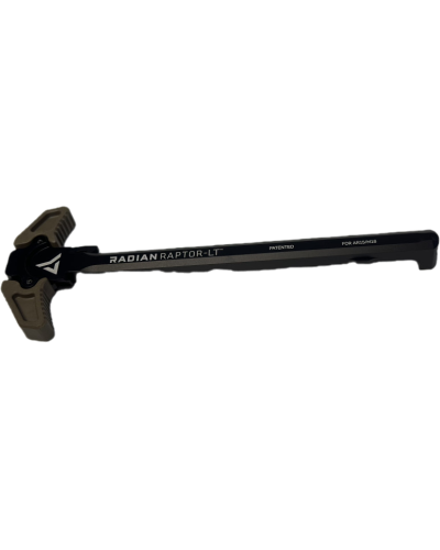 Lekka obustronna dźwignia przeładowania AR15/M16 Radian Raptor-LT - FDE polimerowa