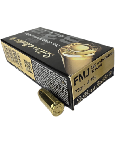 Amunicja S&B kal.7,65mm Brow. (32ACP) FMJ 4.75g (73gr)
