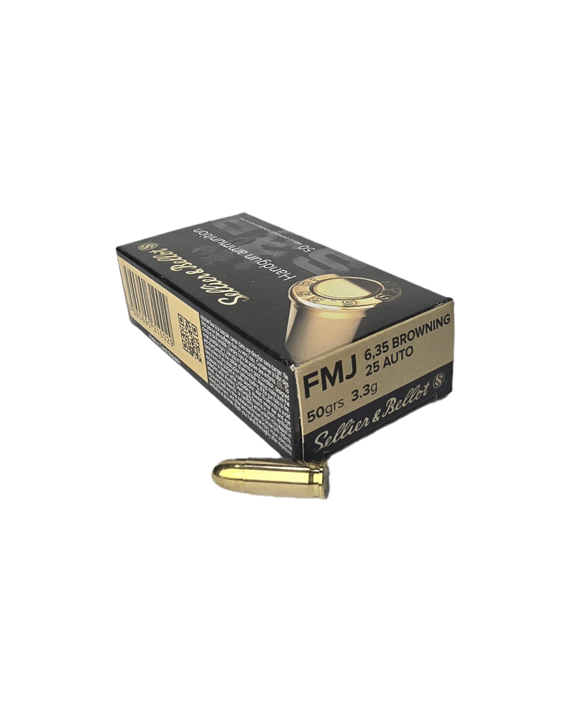 Amunicja S&B kal. 6,35mm Brow. (25AUTO) FMJ 3.3g (50gr)