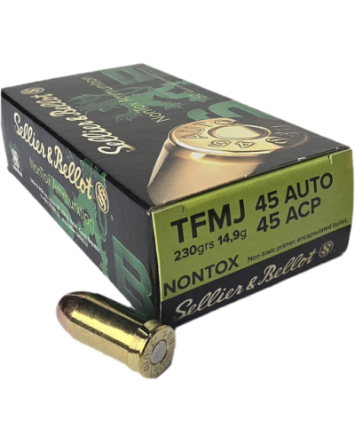 Amunicja S&B kal. 45 AUTO TFMJ Nontox 14,9g (230gr)