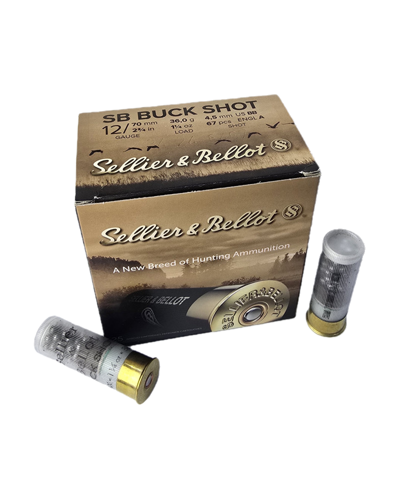 Amunicja S&B  kal. 12/70 Buck Shot 36 g 3/0 (4,5mm)