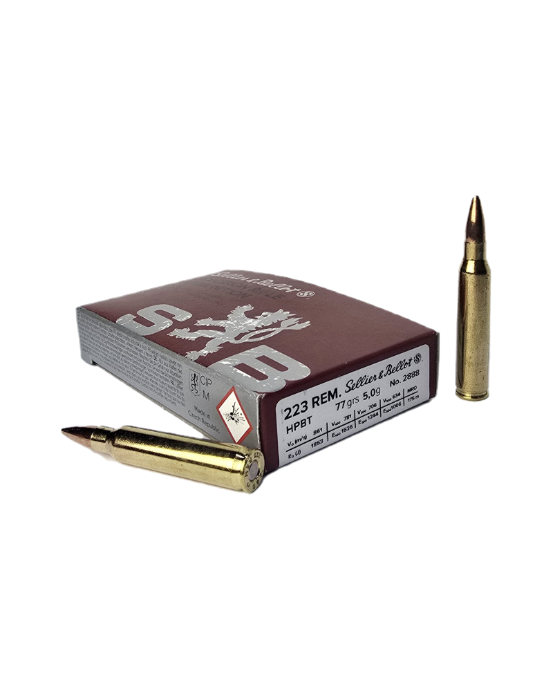Amunicja S&B kal. 223 Rem HPBT 5g 77gr