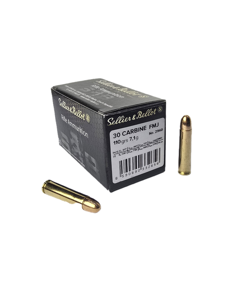 Amunicja S&B kal. 30 Carbine FMJ 7,1g 110gr