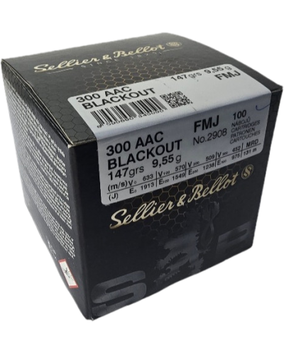 Amunicja S&B kal. 300 AAC Blackout FMJ 9,55g 147gr