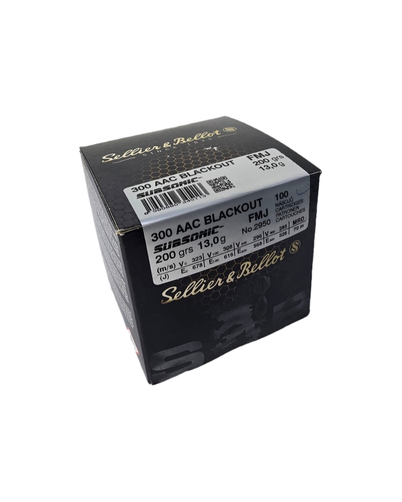 Amunicja S&B kal. 300 AAC Blackout Subsonic FMJ 13g 200gr