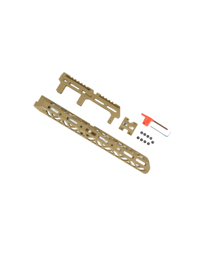 Łoże długie M-LOK z długą nakładką Coyote KRUK