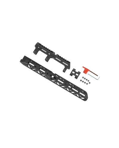 Łoże długie M-LOK z długą nakładką Black KRUK