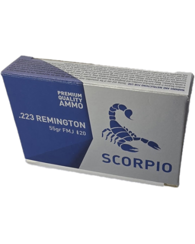 Amunicja Scorpio kal. 223 Rem. FMJ 3,56 (55gr)