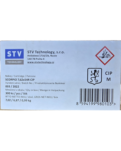 Amunicja STV Scorpio kal. 7,62x54R