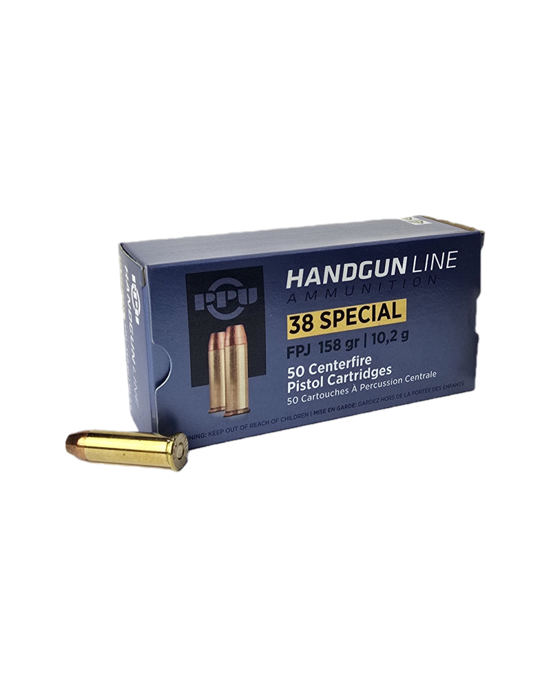Amunicja PPU kal. 38sp FPJ  10,2g (158gr) 
