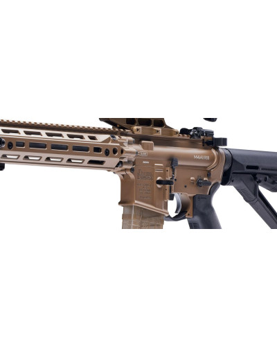 Karabinek semi-auto Daniel Defense  DD4  M4A1 RISIII FDE SANDSTORM, Lufa 14,5" 12,5" M-LOK FDE , Riflespeed Gas Block, HUXWRX Fl