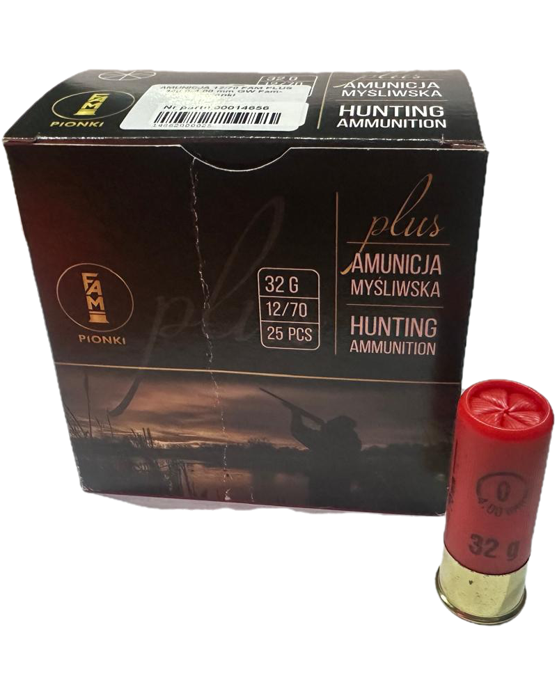 Amunicja 12/70 FAM PLUS 32g 0-4,00 mm GW Fam-Pionki