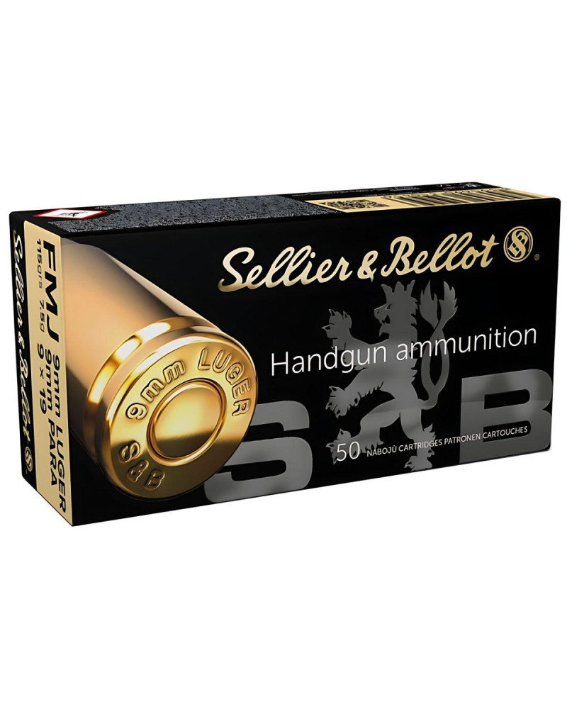 Amunicja Sellier & Bellot kal. 9x19 Luger FMJ 7,5 g (115 gr)